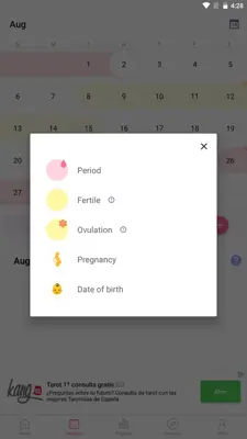 Ovulation Calendar & Fertility android App screenshot 2