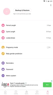 Ovulation Calendar & Fertility android App screenshot 8